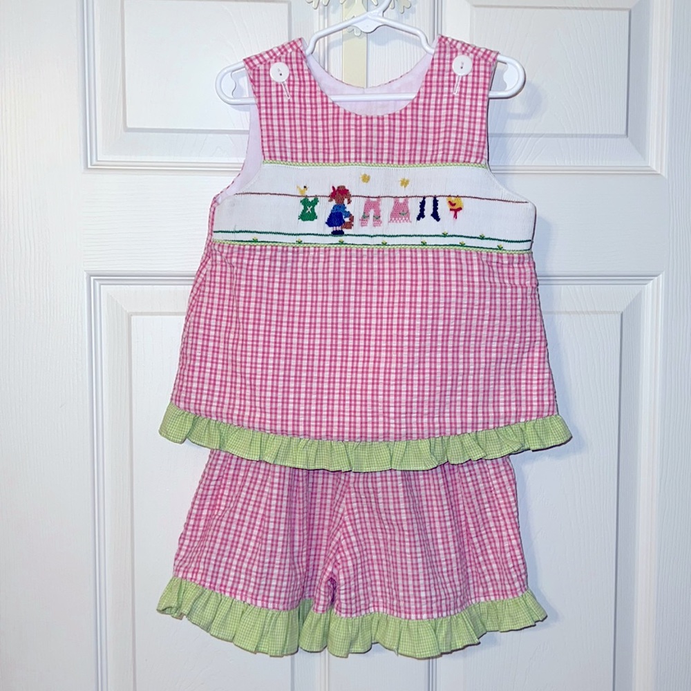 Wish Upon A Star girls size 4 pink shirt set